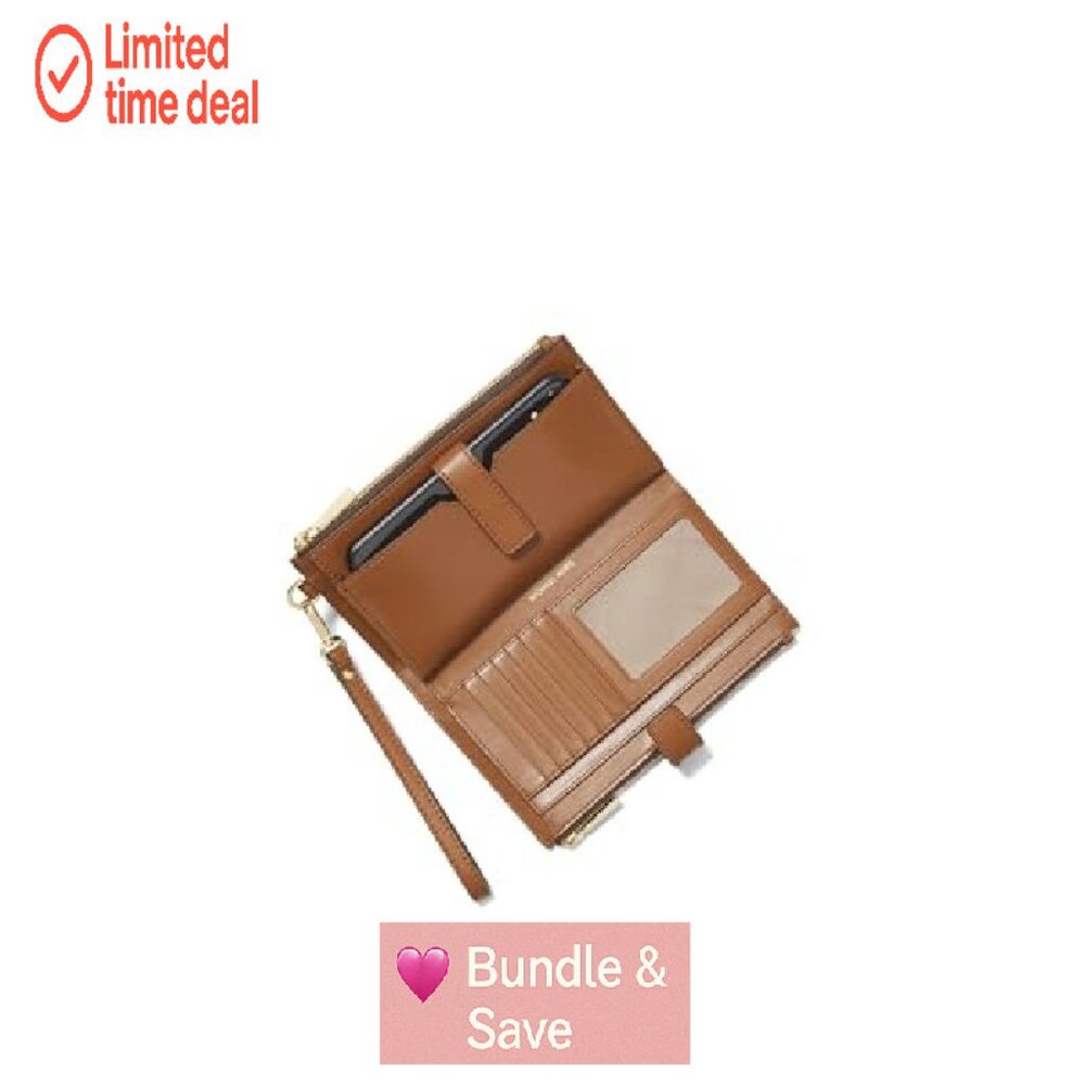 Signature Canvas Double Zip Wristlet with Detacha… - image 3